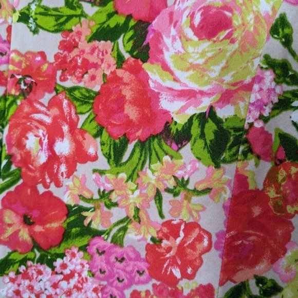 Tiana B Multi-Colored Floral Sleeveless Fit & Flare Midi Dress - size 24W - Picture 9 of 11